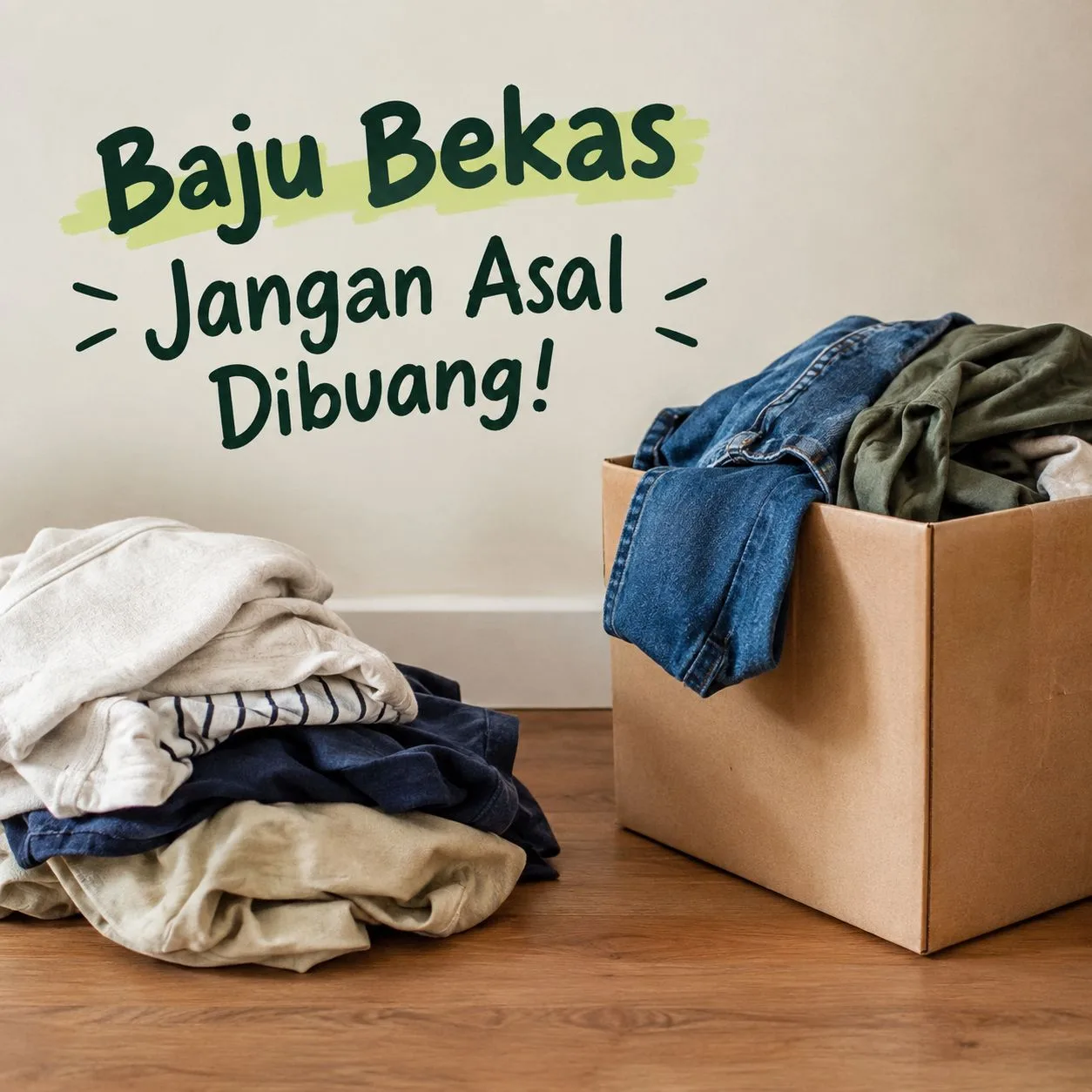 Baju Bekas Mau Dibuang? Jangan Asal Masuk Tempat Sampah!