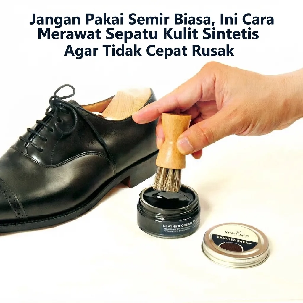 Jangan Pakai Semir Biasa, Ini Cara Merawat Sepatu Kulit Sintetis Biar Nggak Cepat Rusak