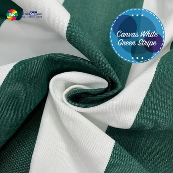 Kain Canvas White Green Stripe