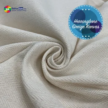 Kain Herringbone Greige Kanvas