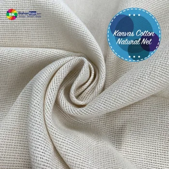 Kain Kanvas Cotton Natural Net