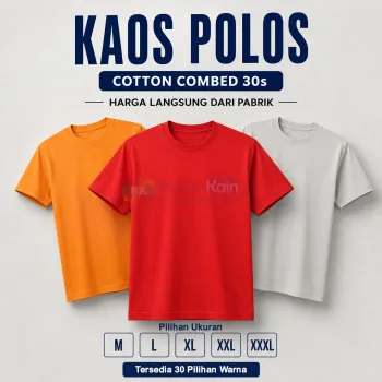 Kaos  Cotton Combed 30s Lengan Pendek