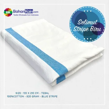 Selimut Stripe Biru