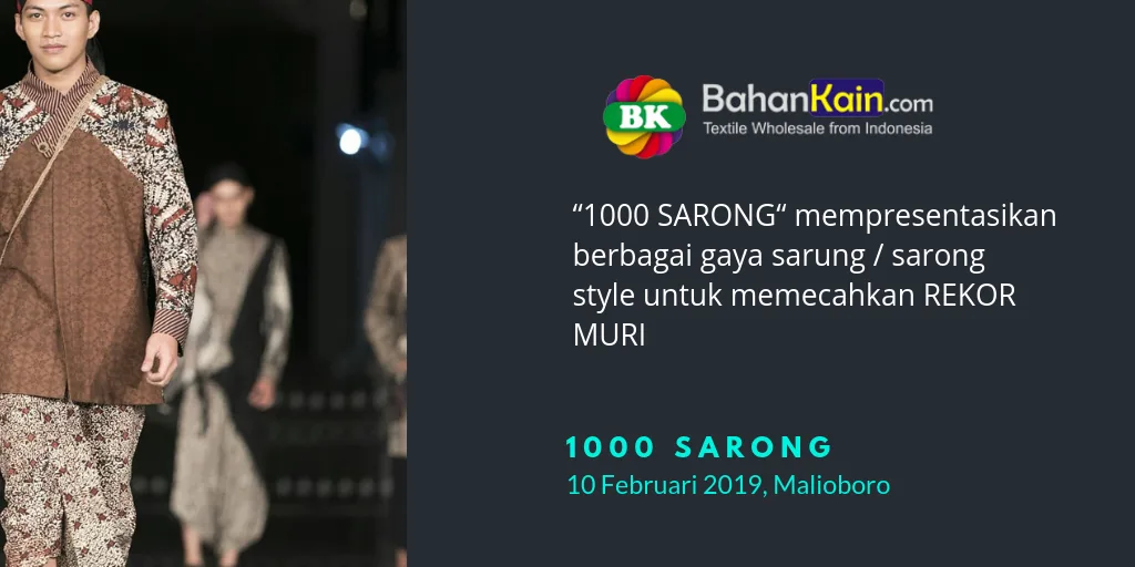 1000 Sarong di Event Jogja Heboh