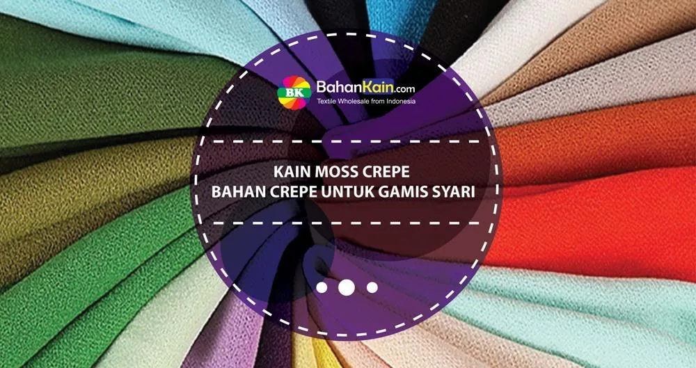 Kain Moss Crepe, Bahan Crepe Untuk Gamis Syari