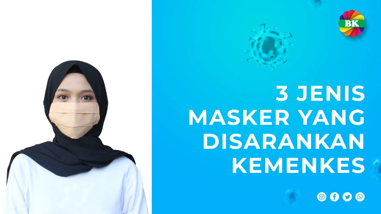 3 Jenis Masker Yang Disarankan Kemenkes