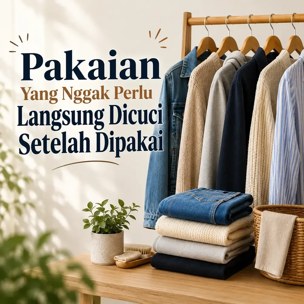 5 Jenis Pakaian Yang Nggak Perlu Sering-sering Dicuci