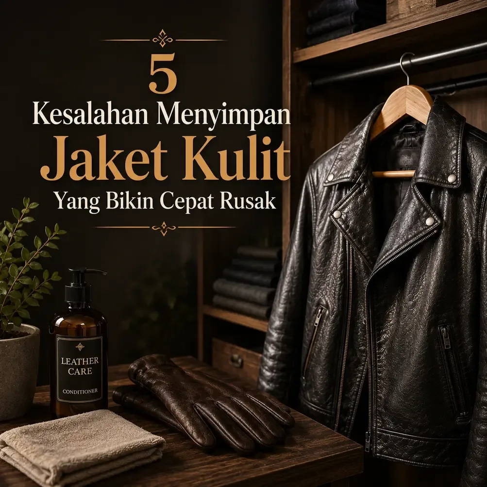 5 Kesalahan Menyimpan Jaket Kulit Yang Bikin Cepat Rusak