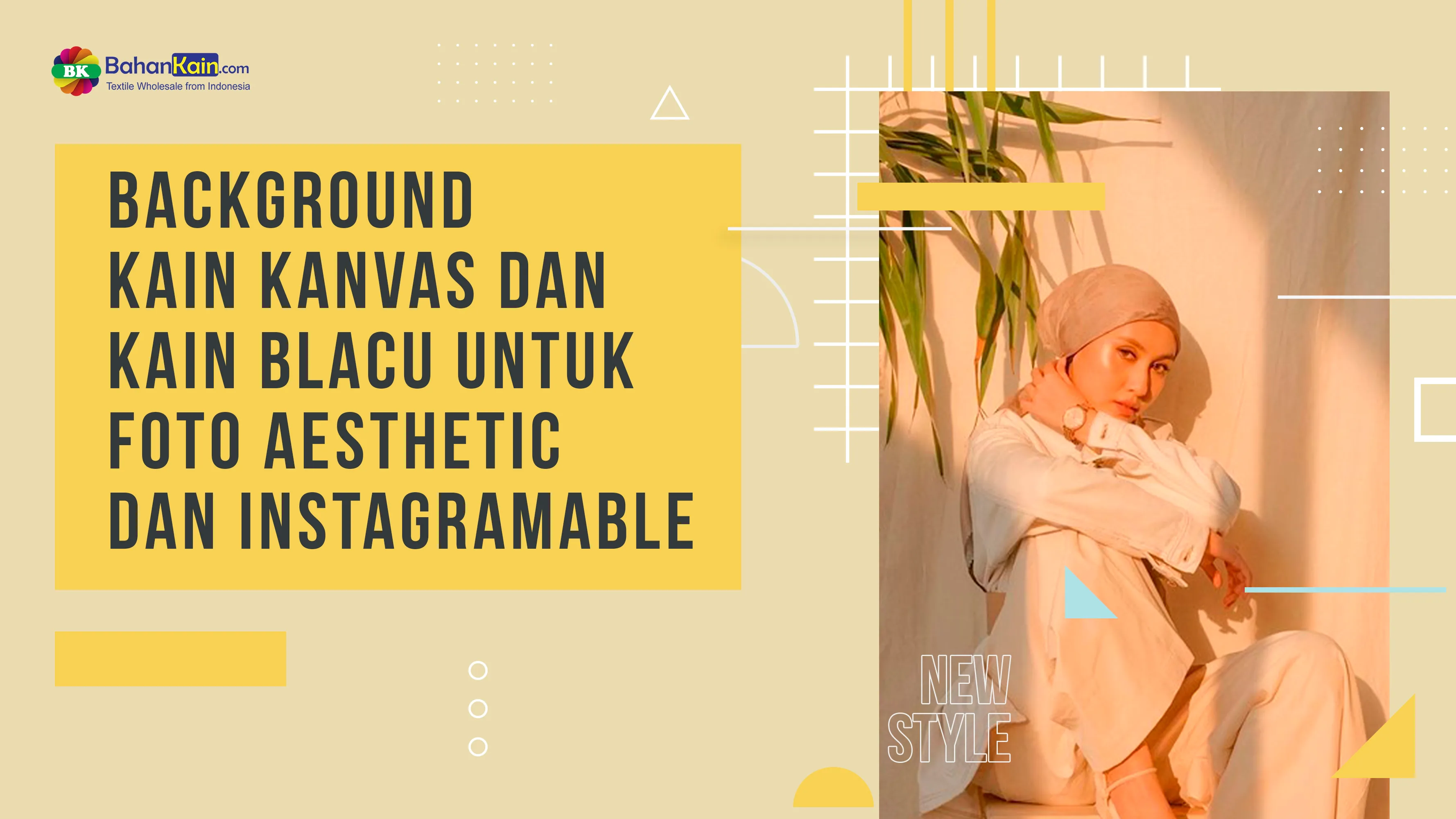 BACKGROUND KAIN KANVAS DAN KAIN BLACU untuk FOTO AESTHETIC dan INSTAGRAMABLE