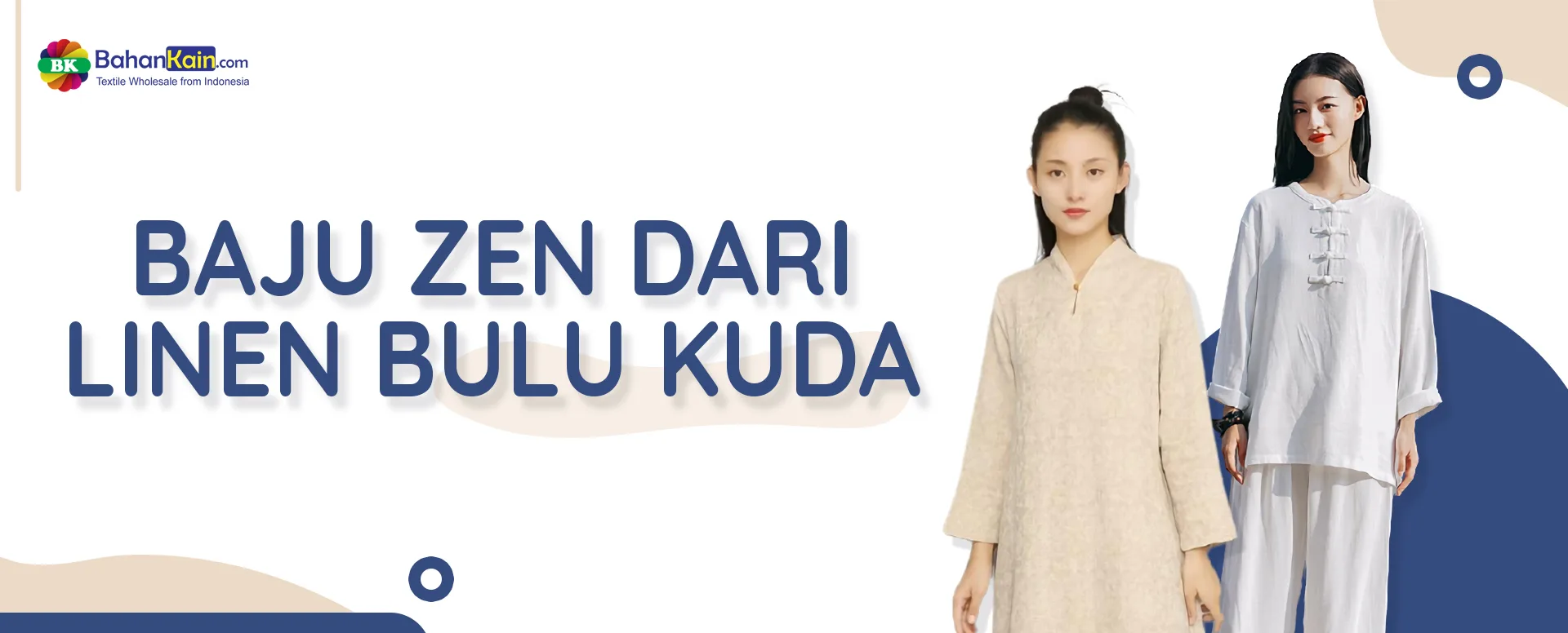 Baju Zen Dari Linen Bulu Kuda