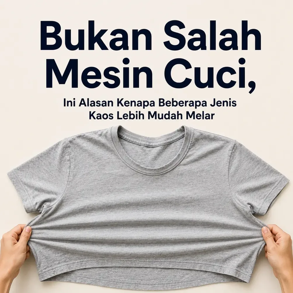 Bukan Cuma Salah Mesin Cuci, Ini Alasan Kenapa Beberapa Jenis Kaos Lebih Cepat Melar