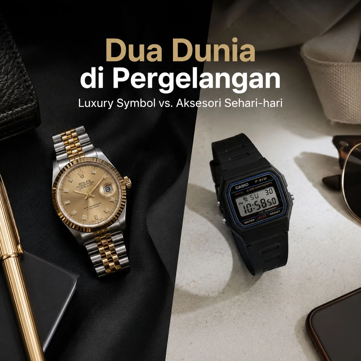 Dari Pasar Kaget Sampai Red Carpet: Mengapa Jam Tangan Jadi "Statement" Paling Epic di Dunia Fashion?