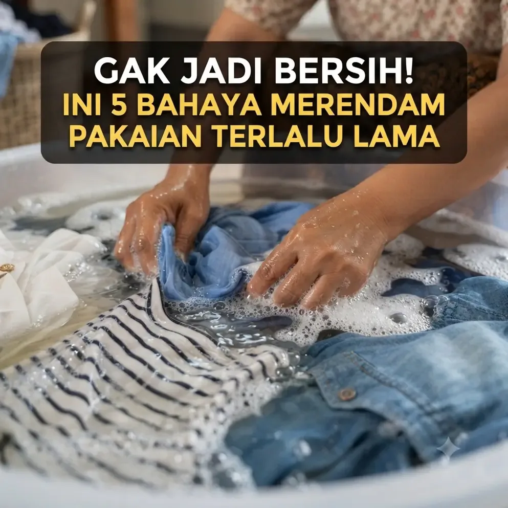 Gak Jadi Bersih! Ini 5 Bahaya Merendam Pakaian Terlalu Lama