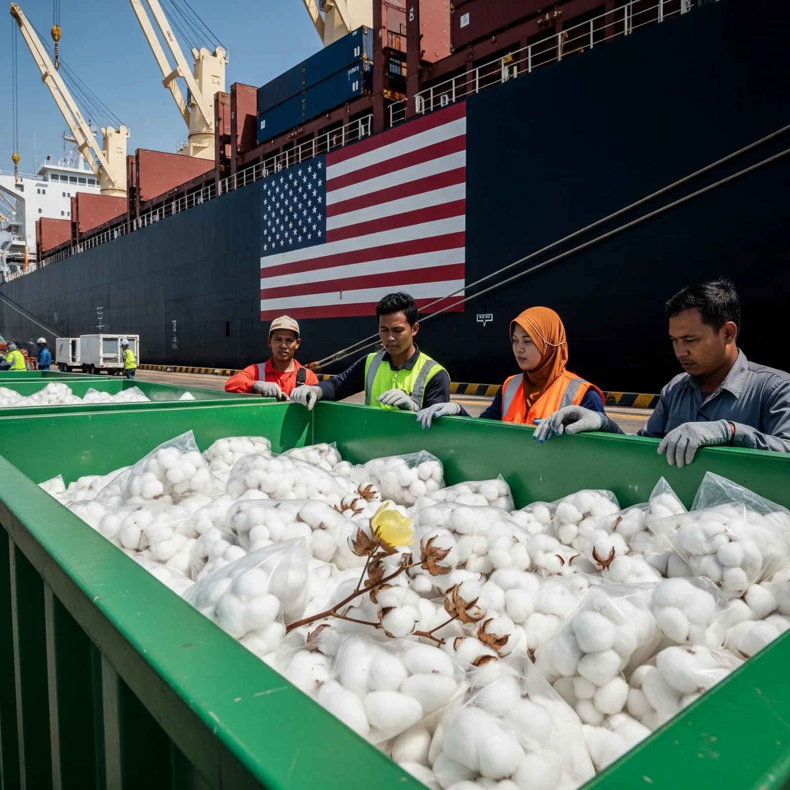 Indonesia Mendorong Kesepakatan Kapas AS untuk Tarik Tarif Ekspor Tekstil Turun