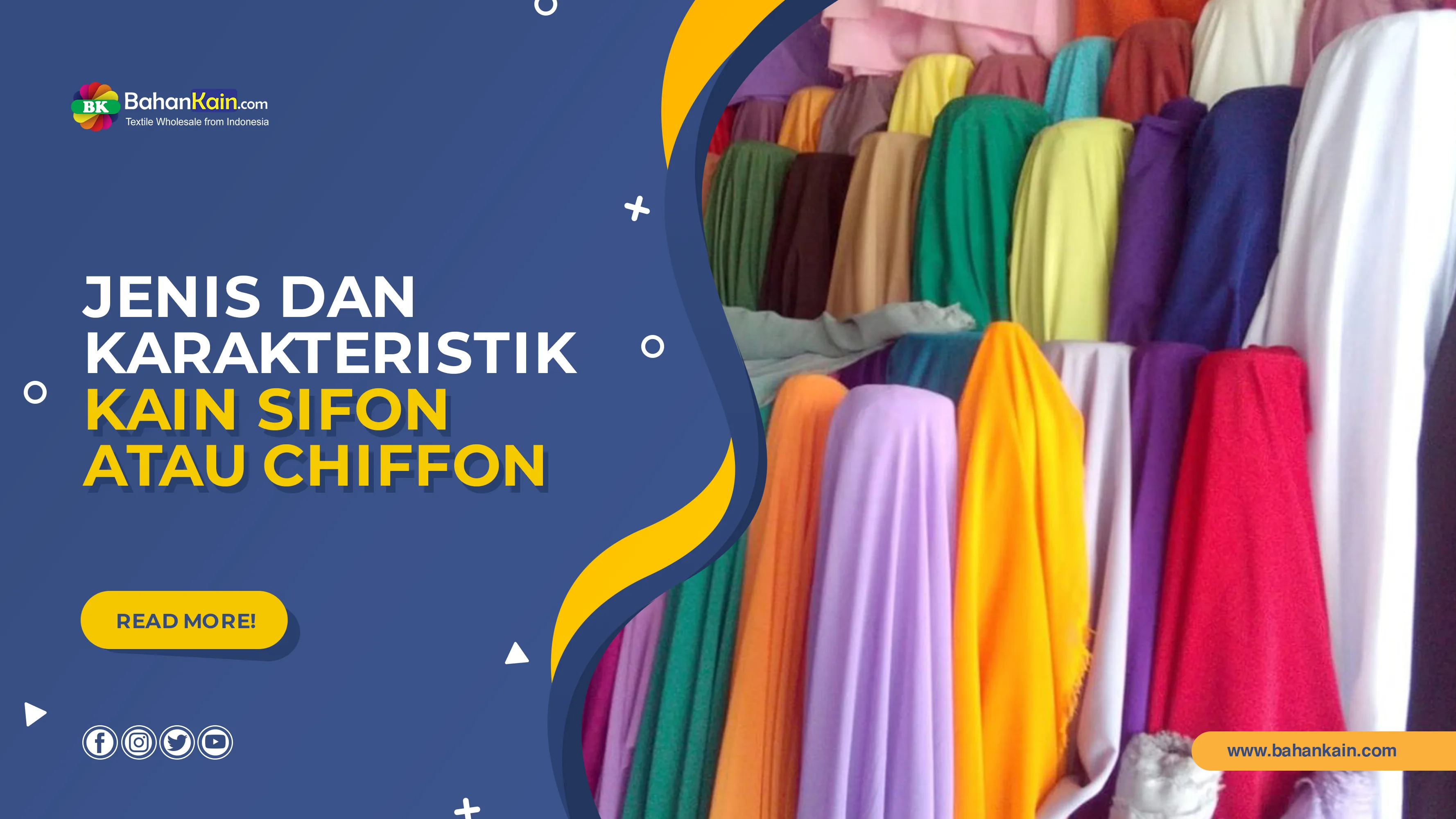 Jenis dan Karakteristik Kain Sifon atau Chiffon