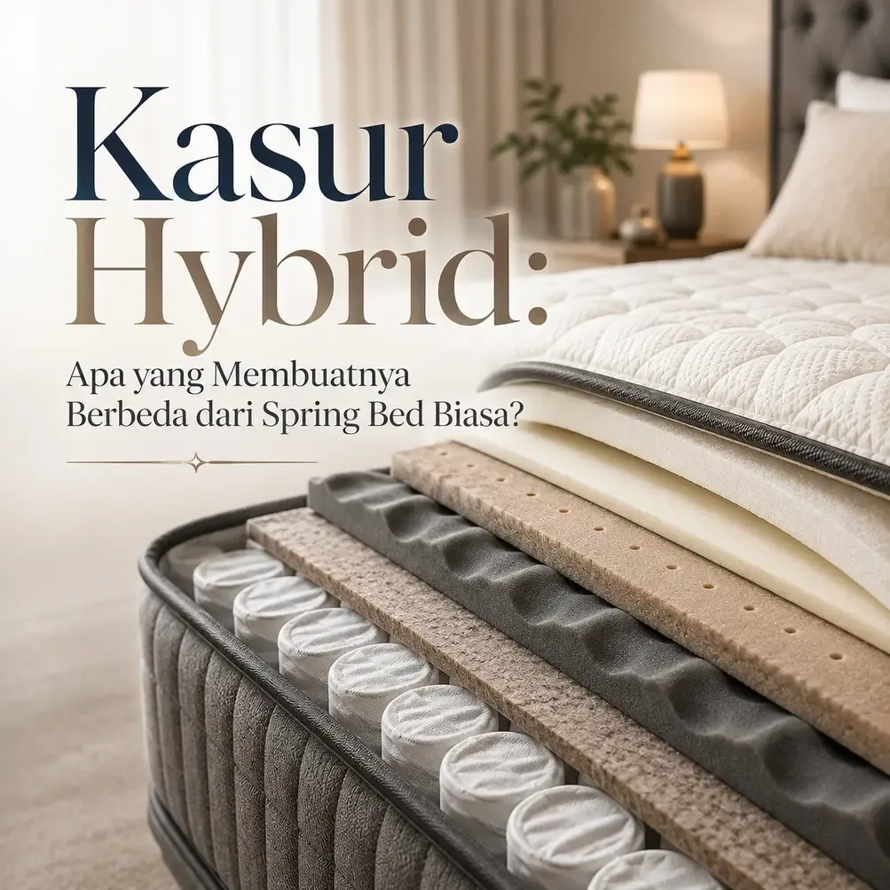 Kasur Hybrid: Apa yang Membuatnya Berbeda dari Spring Bed Biasa?