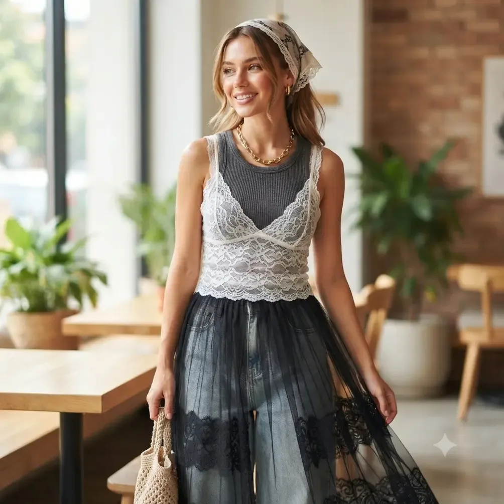 Lace Is Back! Mengintip Tren Renda yang Kembali Menghiasi Dunia Fashion 2026