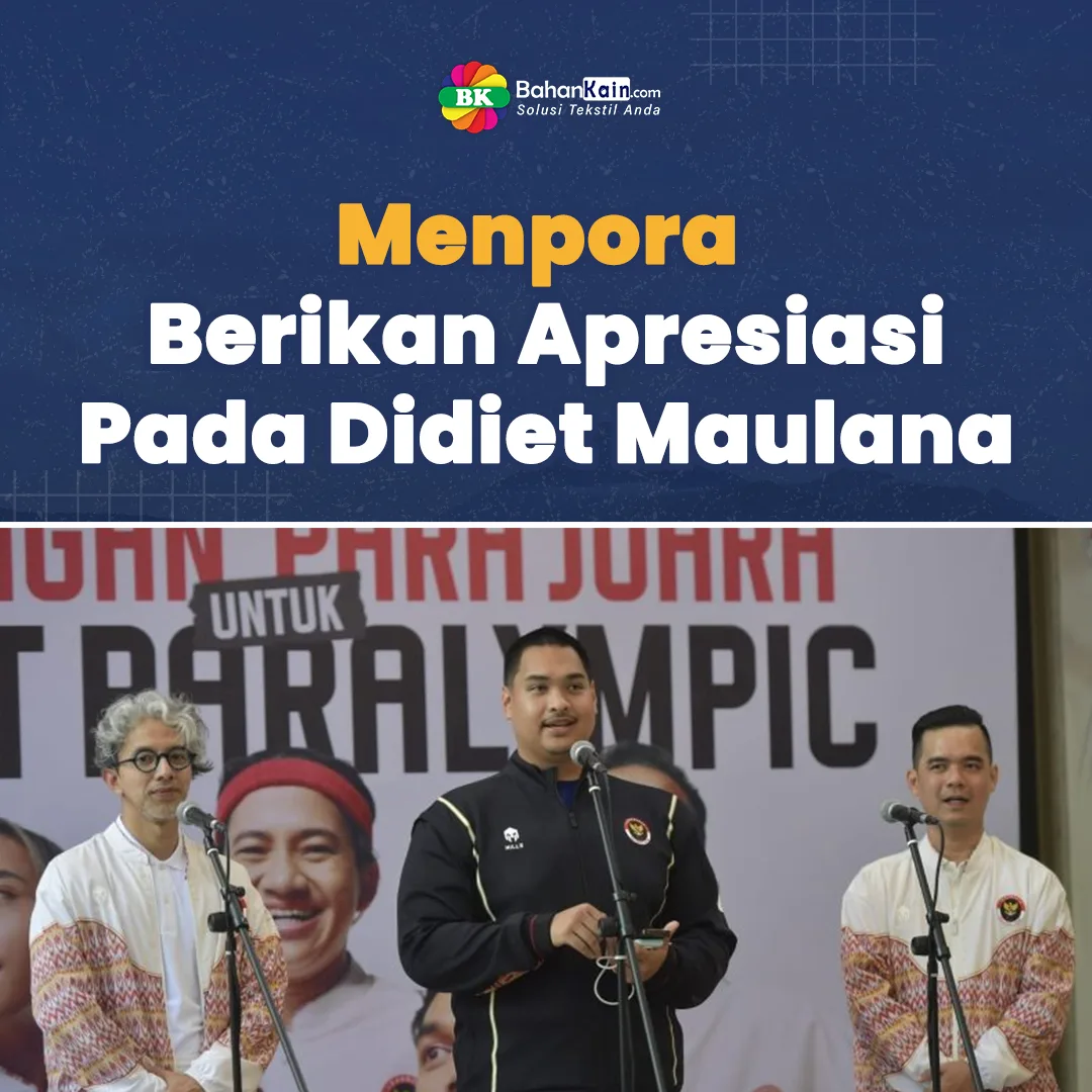 Menpora Berikan Apresiasi Pada Didiet Maulana, Perancang Seragam Atlet Indonesia di Paralimpiade Paris 2024
