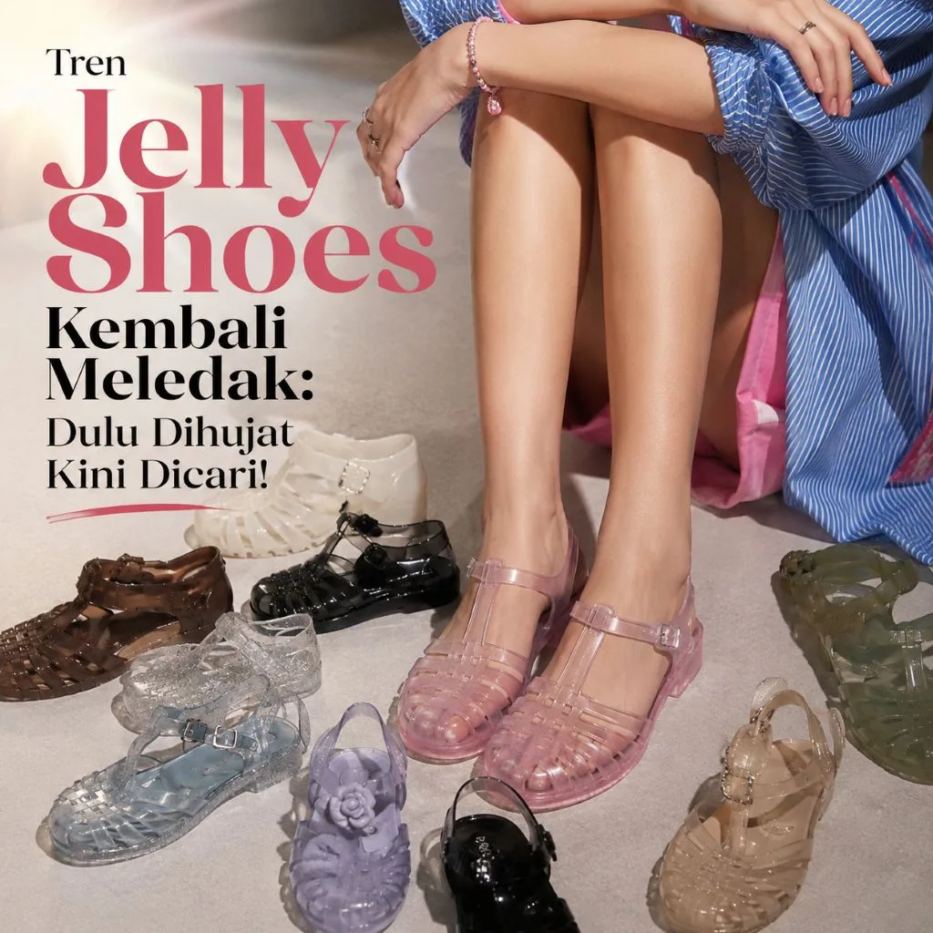 Nostalgia Berujung Estetik: Alasan Kenapa Jelly Shoes Era 90-an Mendadak Viral Lagi (Biar Gak Lecet, Simak Hacks Ini!)