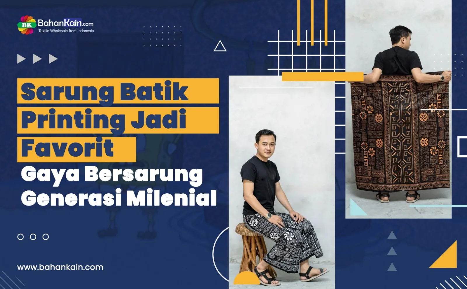 Sarung Batik Printing Jadi Favorit Gaya Bersarung Generasi Milenial