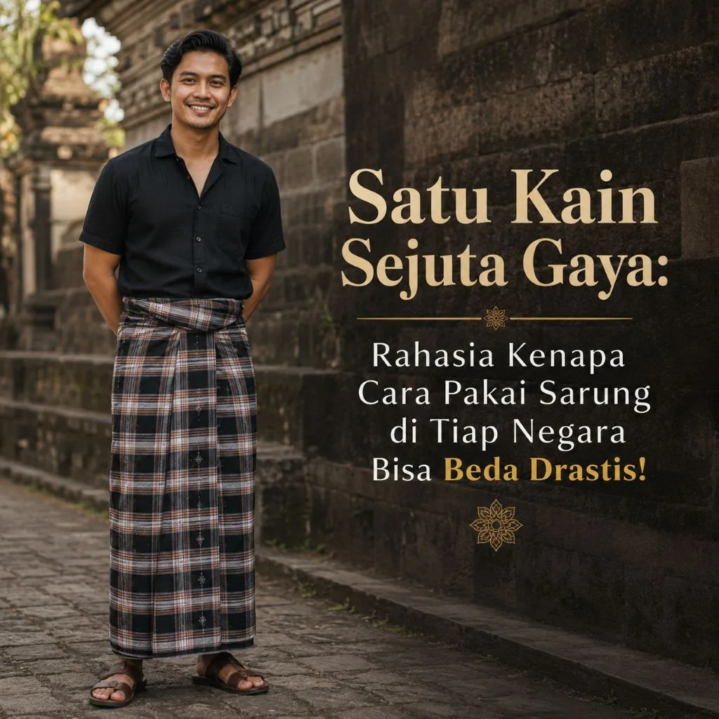 Satu Kain Sejuta Gaya: Rahasia Kenapa Cara Pakai Sarung di Tiap Negara Bisa Beda Drastis!