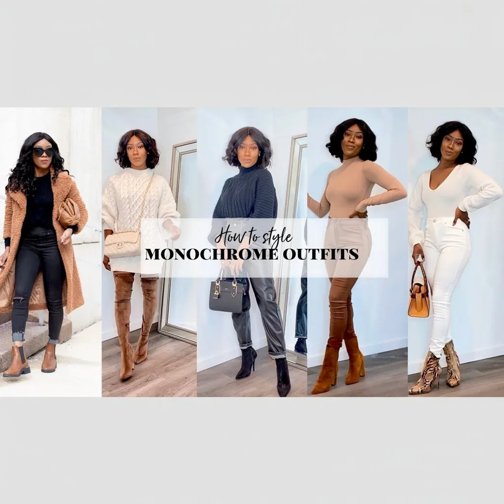 Tips Tampil Modis Dengan Outfit Monokrom
